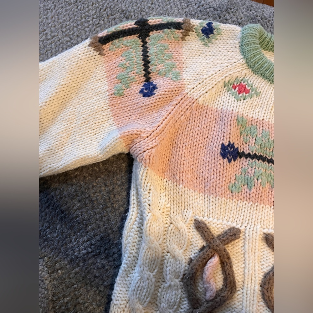 Tamgiers Multicolor cottagecore Nordic Pattern Sweater - Picture 2 of 5